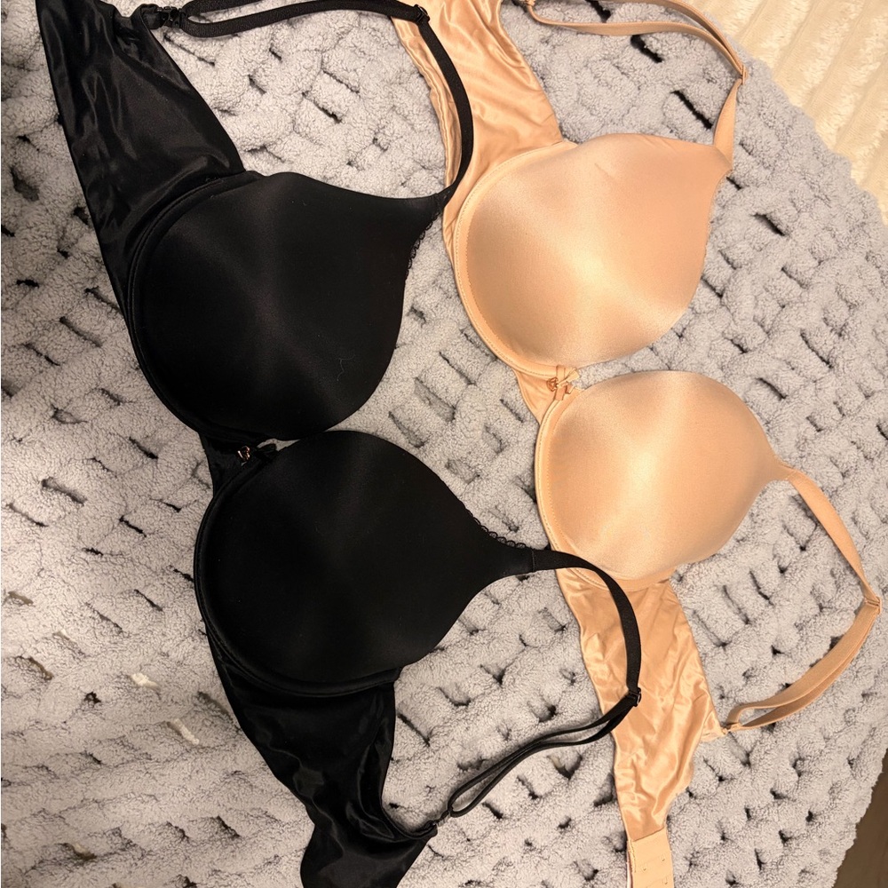 Victoria's Secret Black and Tan Bra Duo